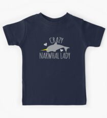 Crazy Narwhal Lady Kids Tee