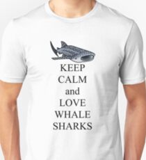 Bleib ruhig und liebe Walhaie Unisex T-Shirt