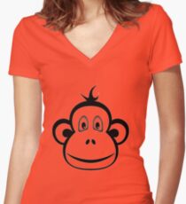Monkey - Year of the Monkey 2016 Women's Fitted V-Neck T-Shirt