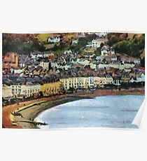 Llandudno Promenade at Dusk Poster