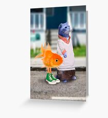 The Amazing World of Gumball in real life Greeting Card