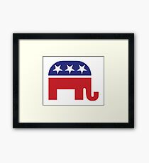 Lámina enmarcada Elefante original republicano