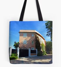 The Pink Villa Of Cap Ferrat Tote Bag