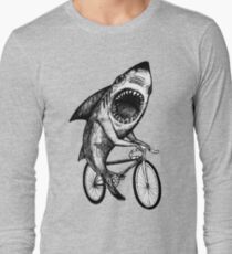Shark Ride Bicycle Long Sleeve T-Shirt