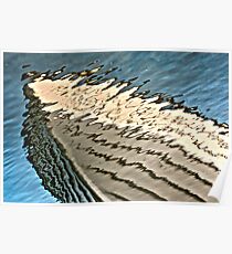 Boat reflection Poster