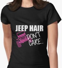 Jeep Hair Don't Care Shirt Women's Fitted T-Shirt
