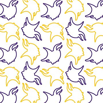 Minnesota Vikings Pattern, Gold Background Sticker for Sale by brittlouise