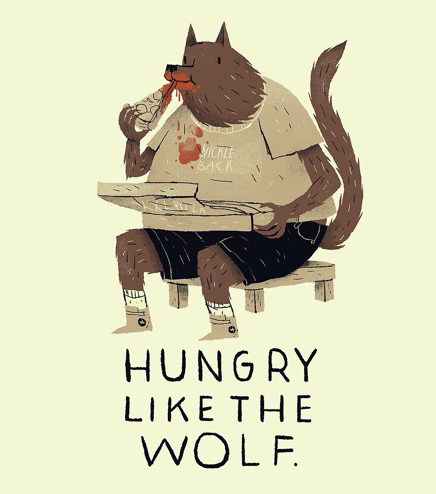 Hungry wolf