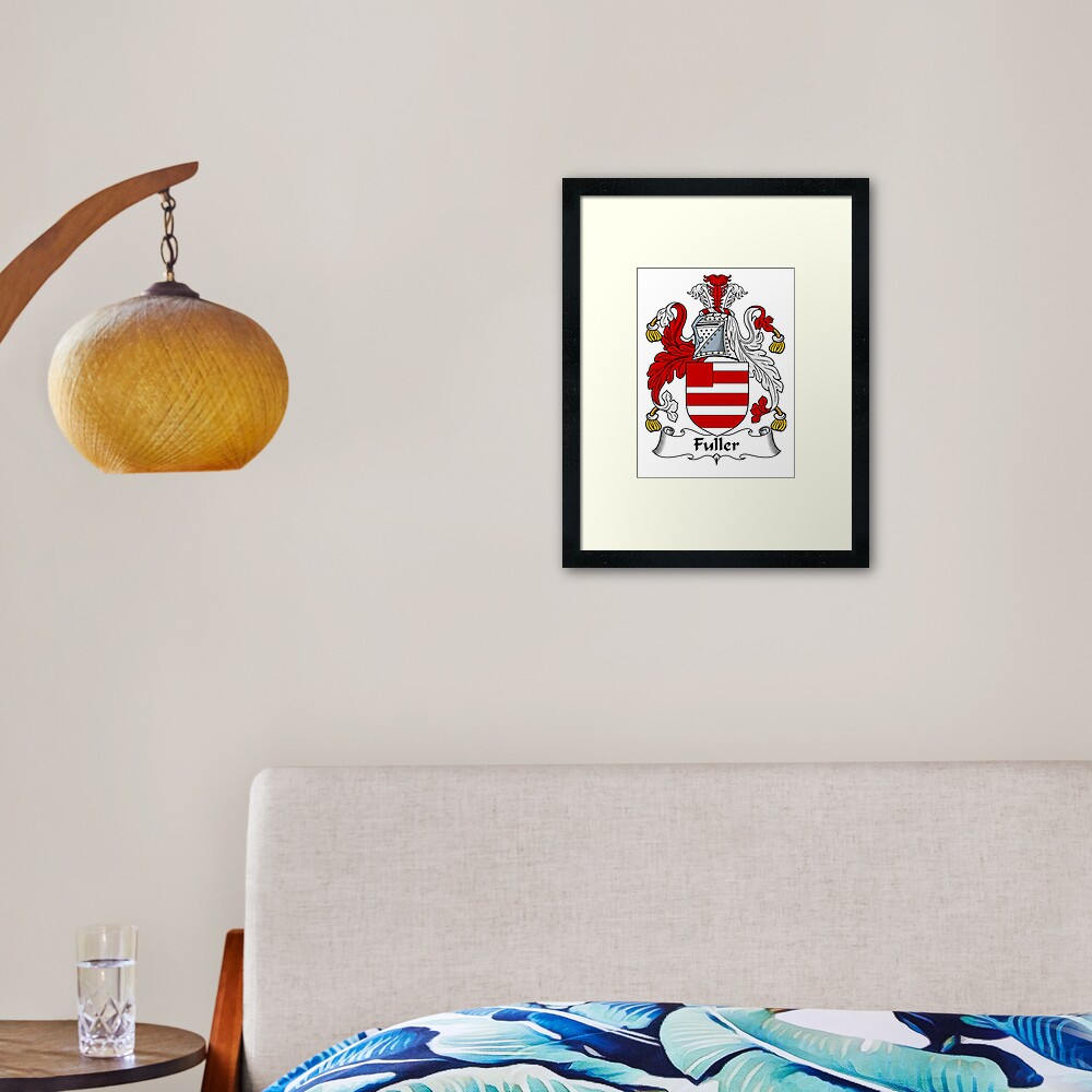 “Fuller Coat of Arms / Fuller Family Crest” Framed Art Print by
