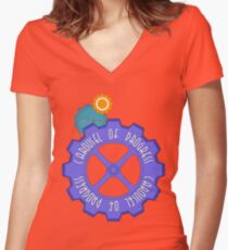 Carousel of Progress Women's Fitted V-Neck T-Shirt