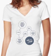 TO ZLATAN OR NOT TO ZLATAN? Women's Fitted V-Neck T-Shirt