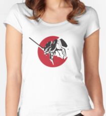 Eva scream Tailliertes Rundhals-Shirt