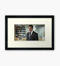Harvey Specter Suits Framed Print