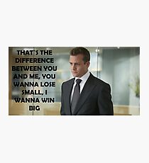 Harvey Specter Suits Photographic Print
