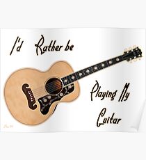 Póster Playing My Guitar