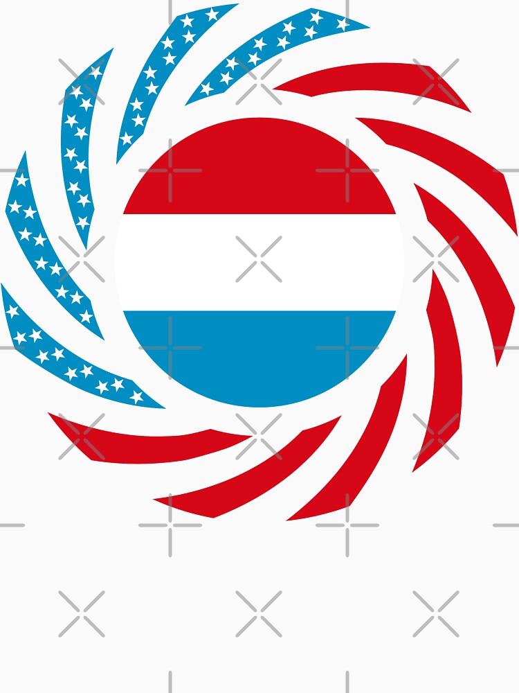 Luxembourgish American Multinational Patriot Flag Series by carbonfibreme