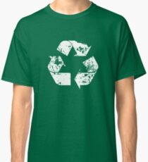 Recycle (Distressed - White) Classic T-Shirt
