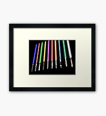 Lightsaber Framed Print
