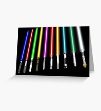 Lichtschwert Grußkarte