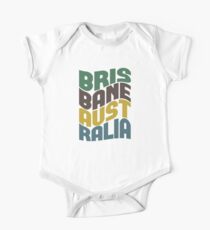 Brisbane Australia Retro Wave One Piece - Short Sleeve