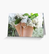 spring time wedding Greeting Card