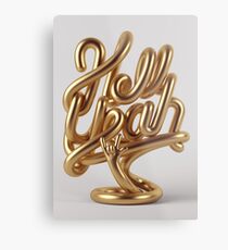 Hell Yeah GOLD Metal Print