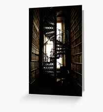 Library Staircase Greeting Card