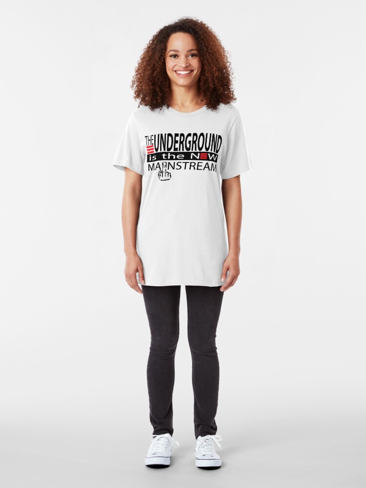 Alternate view of The Underground Is The New Mainstream Slim Fit T-Shirt