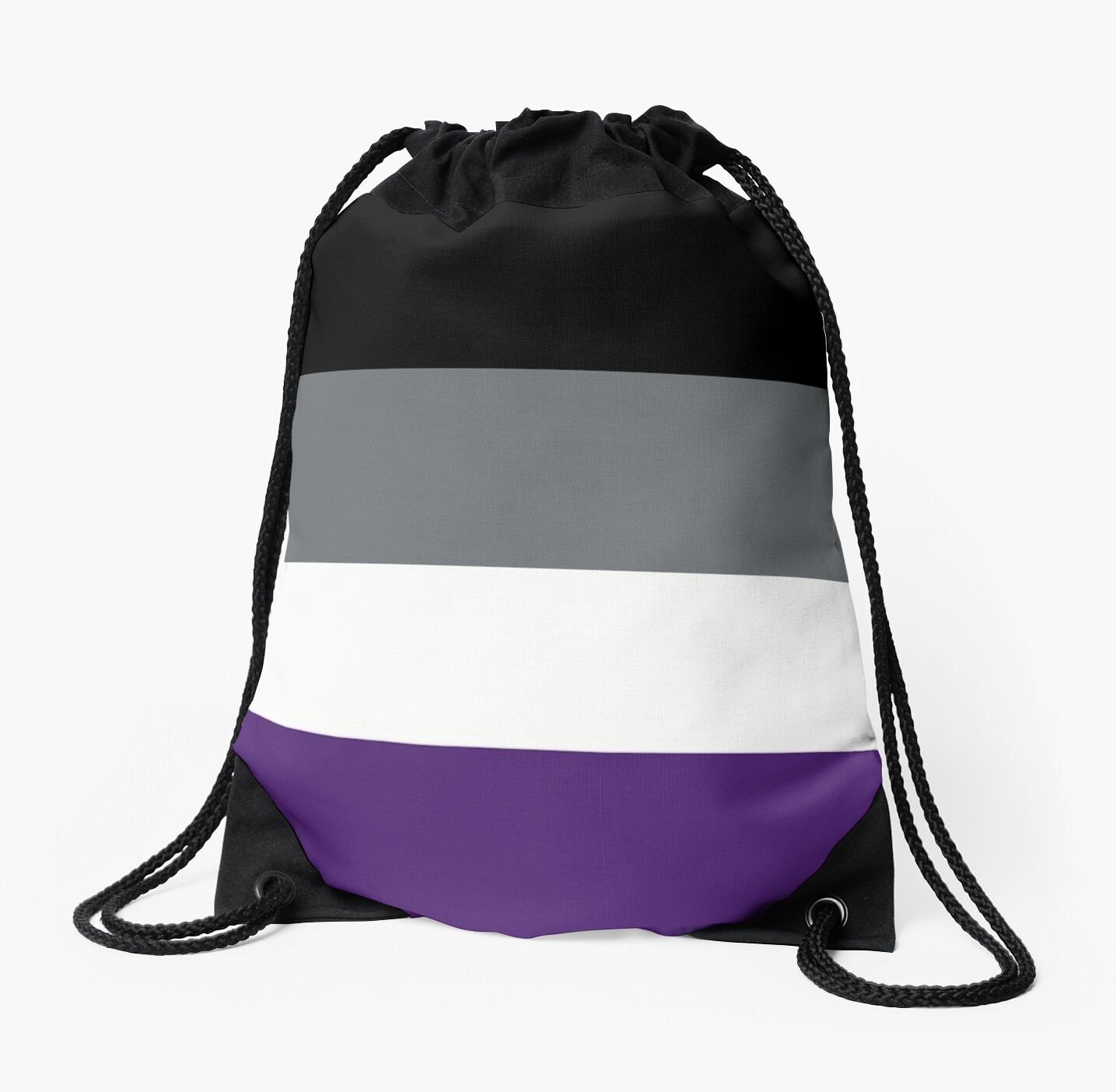 Asexual Pride Flag Drawstring Bags By Dexlarprice Redbubble 