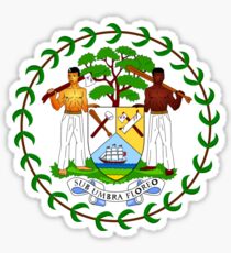 Belize Coat of Arms Sticker