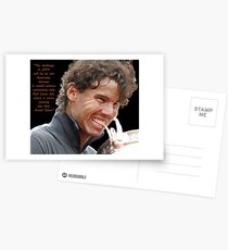 Rafa biting Cup Postcards