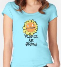 PLantz AR SToPiD, Art Inspired by Plants Versus Zombies: Garden Warfare Women's Fitted Scoop T-Shirt