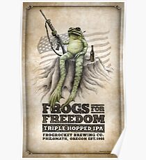 Frogs for Freedom Triple-Hopped IPA Poster
