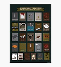 Supernatural Alphabet Photographic Print