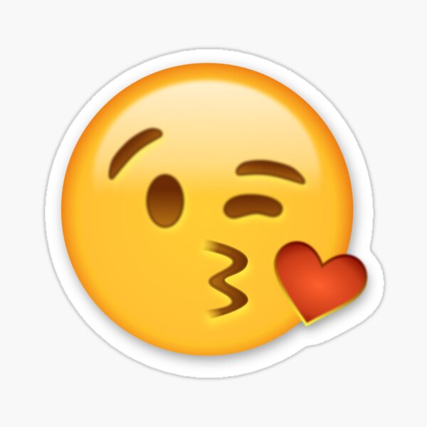 Kiss Emoji Stickers Redbubble