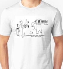 Human & Hairy Man Pictographs Unisex T-Shirt