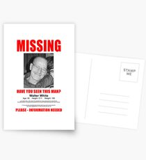 Breaking Bad "Missing" Poster Postcards
