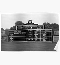 Vintage Baseball Scoreboard Poster