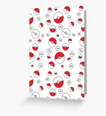 Gotta catchem all pokeballs Greeting Card