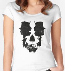 Skull of Jekyll/Hyde Women's Fitted Scoop T-Shirt