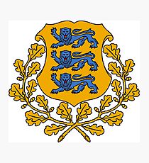 Estonia Coat of Arms Photographic Print