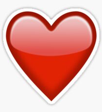 Coeur rouge Emoji Sticker