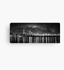 Milkyway and Auckland Skyline Canvas Print