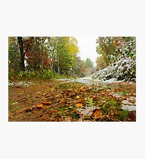 First snow Photographic Print