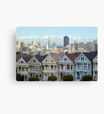 san francisco houses Canvas Print
