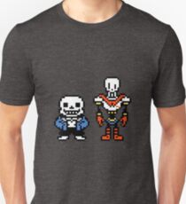 Camiseta ajustada Undertale - Sans y Papyrus