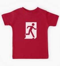 Emergency Exit Sign, with the Running Man Kids Tee
