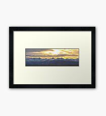Colorado Front Range Panorama Gold Framed Print