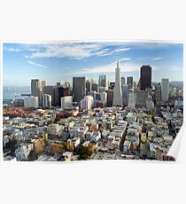 san francisco downtown district Poster