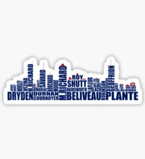 Montreal Skyline - Canadiens Greats Sticker